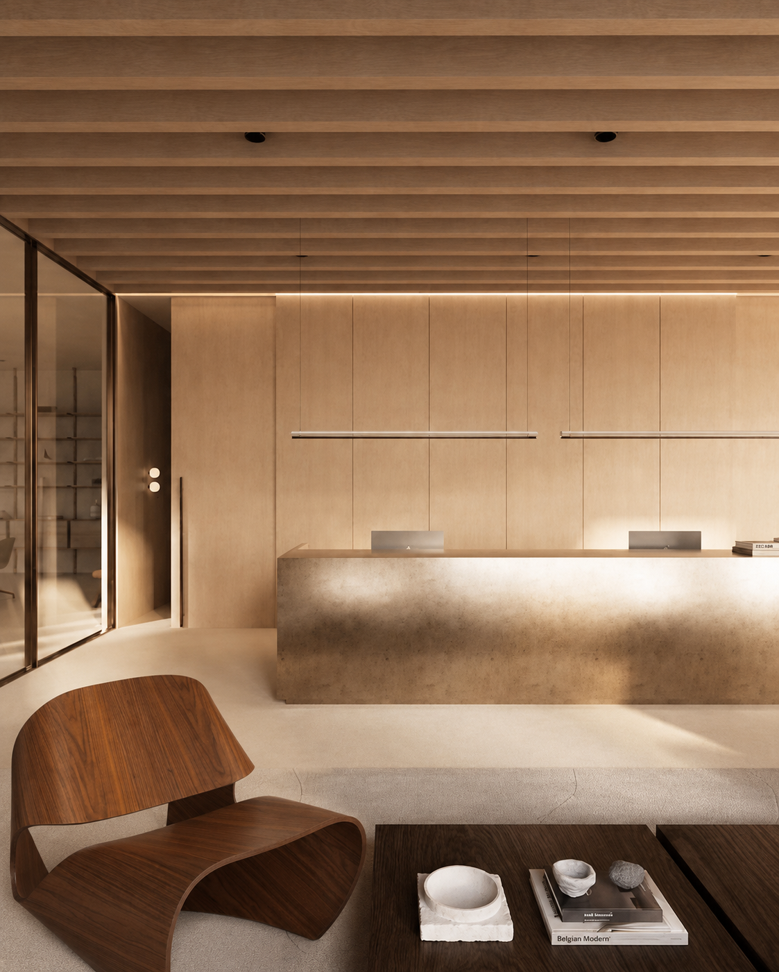 Reception — Cowrie Chair in walnut